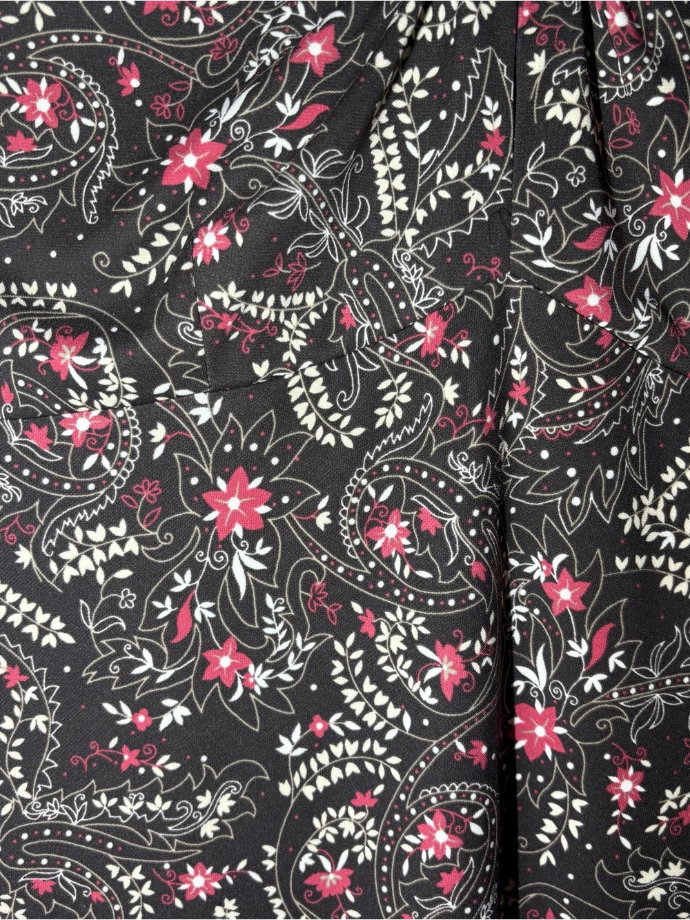 LOFT Brown Strapless Floral Midi Dress with Ring Halter - Picture 4 of 7